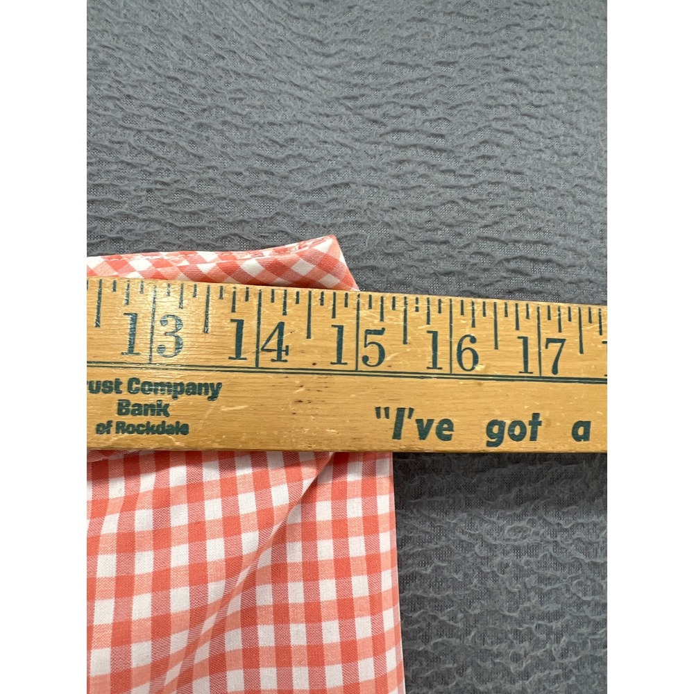 Focus 2000 Womens Top 6 Pants 4 Gingham Pant Suit Orange White Scalloped Trim - Picture 13 of 16